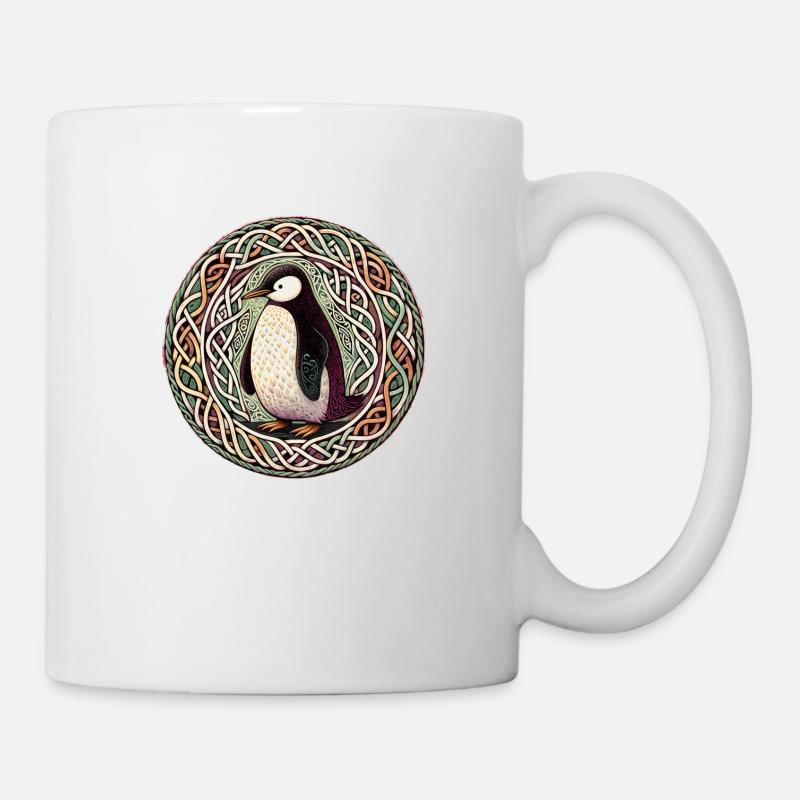 Pinguino celtico - Tazza - bianco