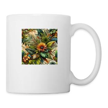 Vibrant Botanical Extravaganza - Mug - white - Right