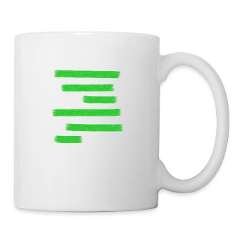 Green Paint Bars - Mug - white - Right