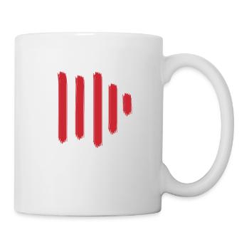 Red Paint Bars - Mug - white - Right