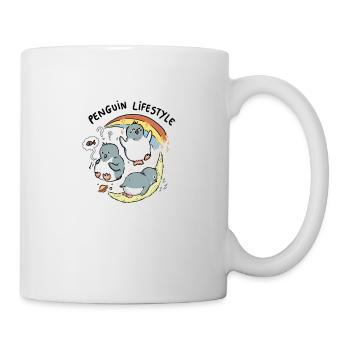 Penguin lifestyle - Mug blanc - blanc - Droite