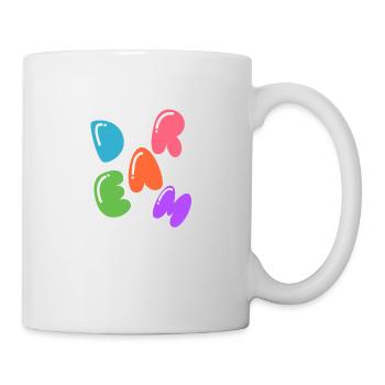 "Dream Big T-Shirt- Inspiring Design for Dreamers" - Mug - white - Right