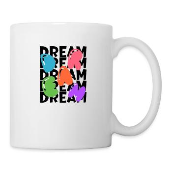 "Dream Big T-Shirt- Inspiring Design for Dreamers" - Mug - white - Right