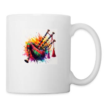 Musikalischer Dudelsack - Tasse - Weiß - Rechts