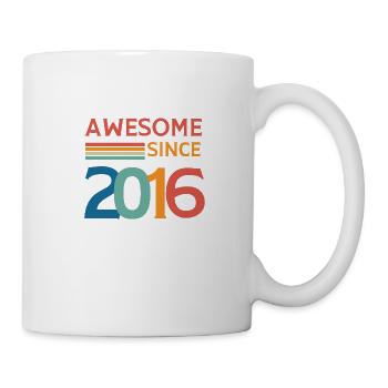 Awesome since 2016 - Mug blanc - blanc - Droite