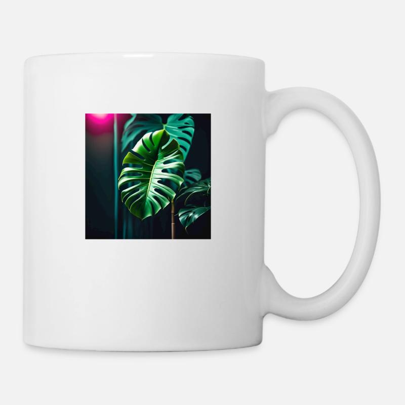 Monstera Leafs#2 - Tasse - Weiß