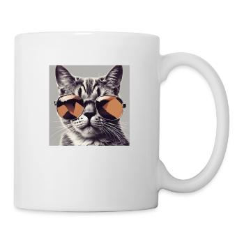 Cool Cat #1 - Tasse - Weiß - Rechts