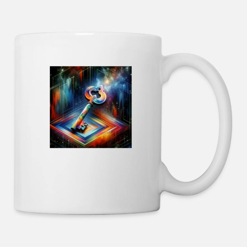 Schlüssel - Tasse - Weiß