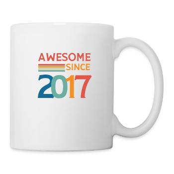 Awesome since 2017 - Mug blanc - blanc - Droite