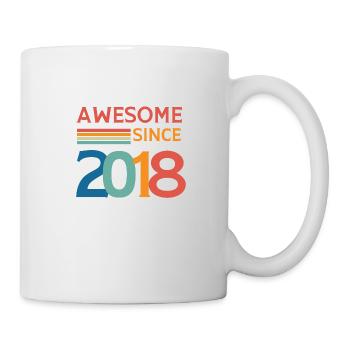 Awesome since 2018 - Mug - white - Right