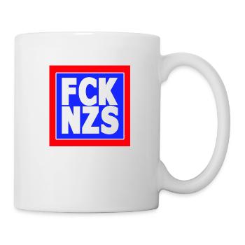 FCK NZS! Nie wieder! - Tasse - Weiß - Rechts