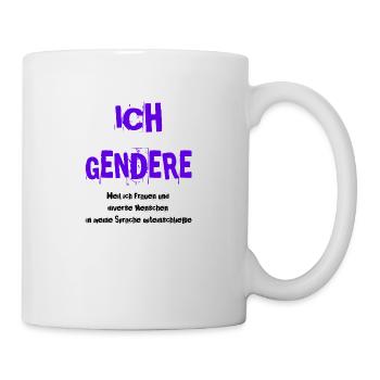 gendern gift idea pro gendern feminism queer - Mug - white - Right