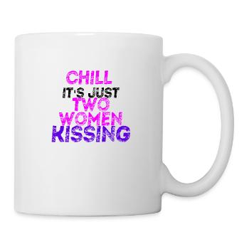 Chill Gift Idea Lesbian LGBT LGBTQ+ queer - Mug - white - Right