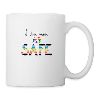 I want to be safe - Queer pride - Mug blanc - blanc - Droite