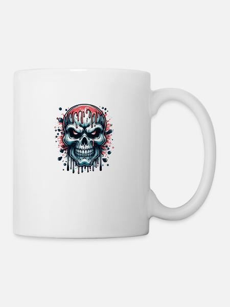 Blood Skull - Mug - white