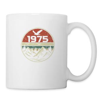 Jahrgang 1975 Klassisch 1975 Retro 1975 Geschenk 1975 - Tasse - Weiß - Rechts