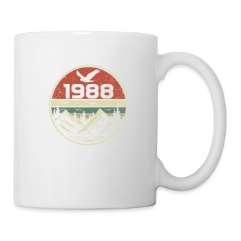 Jahrgang 1988 Klassik 1988 Retro 1988 Geschenk 1988 - Tasse - Weiß - Rechts