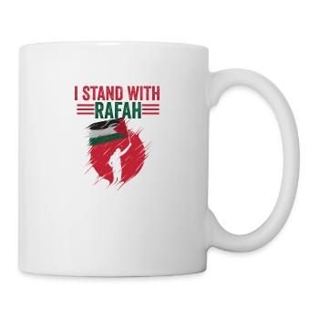 I stand with rafah - Mug blanc - blanc - Droite