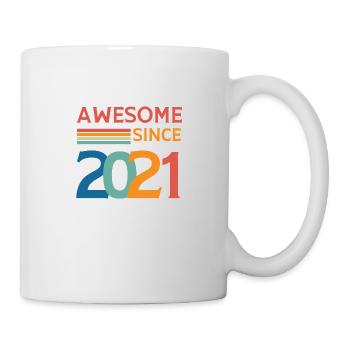 Awesome since 2021 - Mug blanc - blanc - Droite