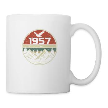 Vintage 1957 Classique 1957 rétro 1957 Cadeau 1957 - Mug blanc - blanc - Droite
