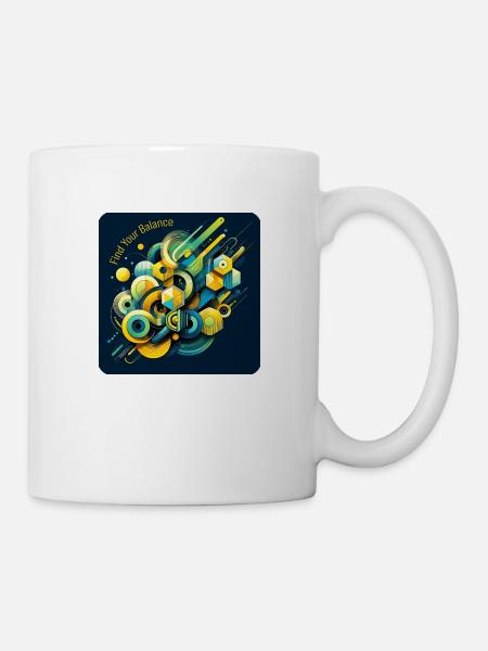Dynamic Geometric Energy - Tasse - Weiß