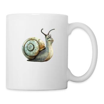 Funny Vineyard Snail - Mug - white - Right
