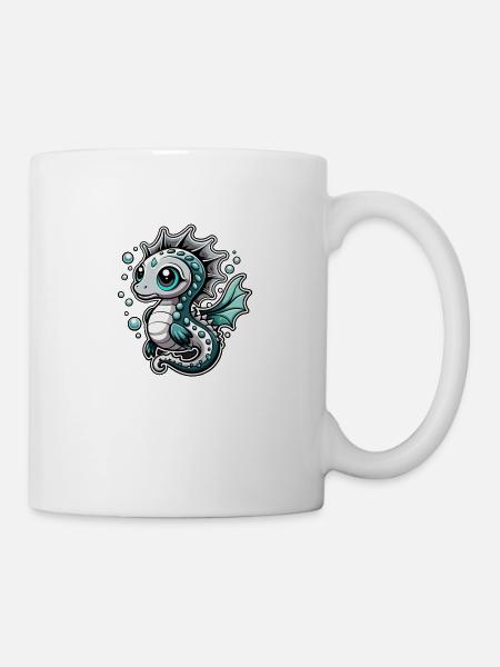 Seepferd - Tasse - Weiß