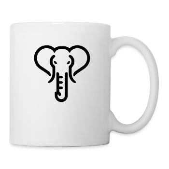 Idée cadeau illustration éléphant - Mug blanc - blanc - Droite