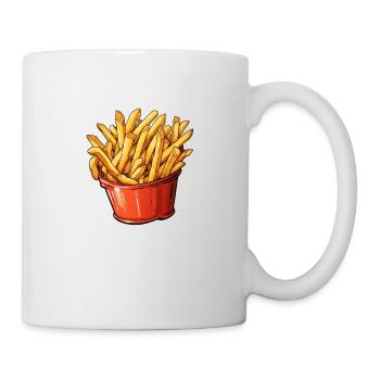 Portion Pommes Frites - Tasse - Weiß - Rechts
