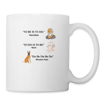 "Philosophy Quotes T-Shirt -Funny Humorous Wisdom” - Mug - white - Right