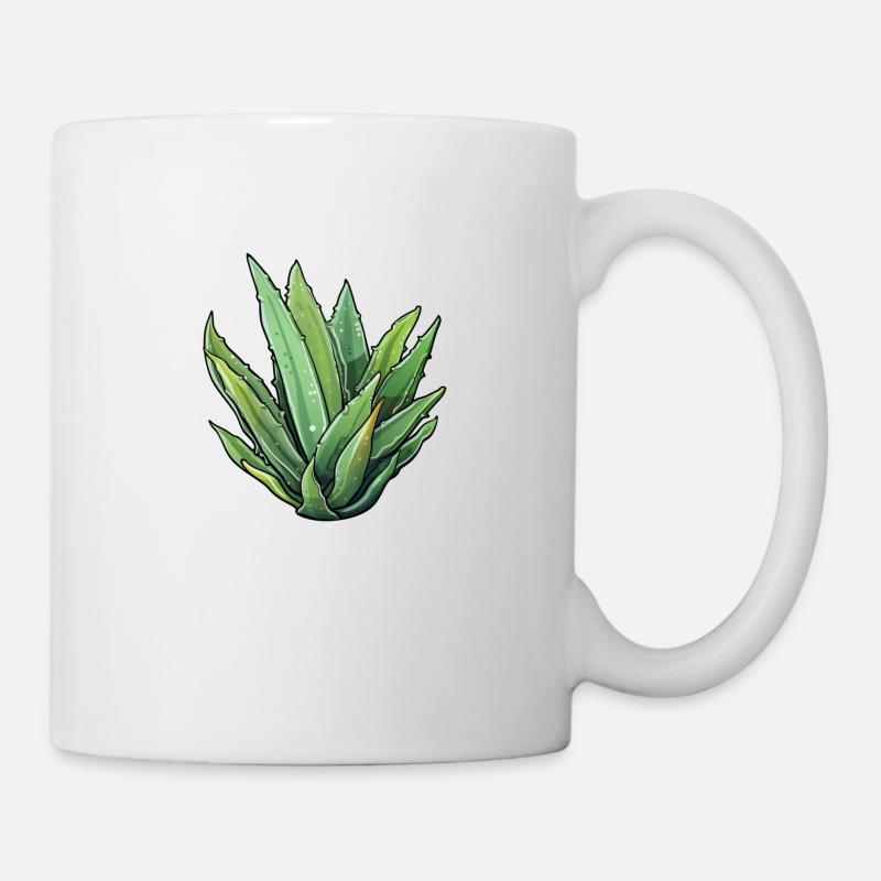 Aloe Vera - Tasse - Weiß