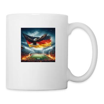 Aigle allemand dans le stade de football - Mug blanc - blanc - Droite