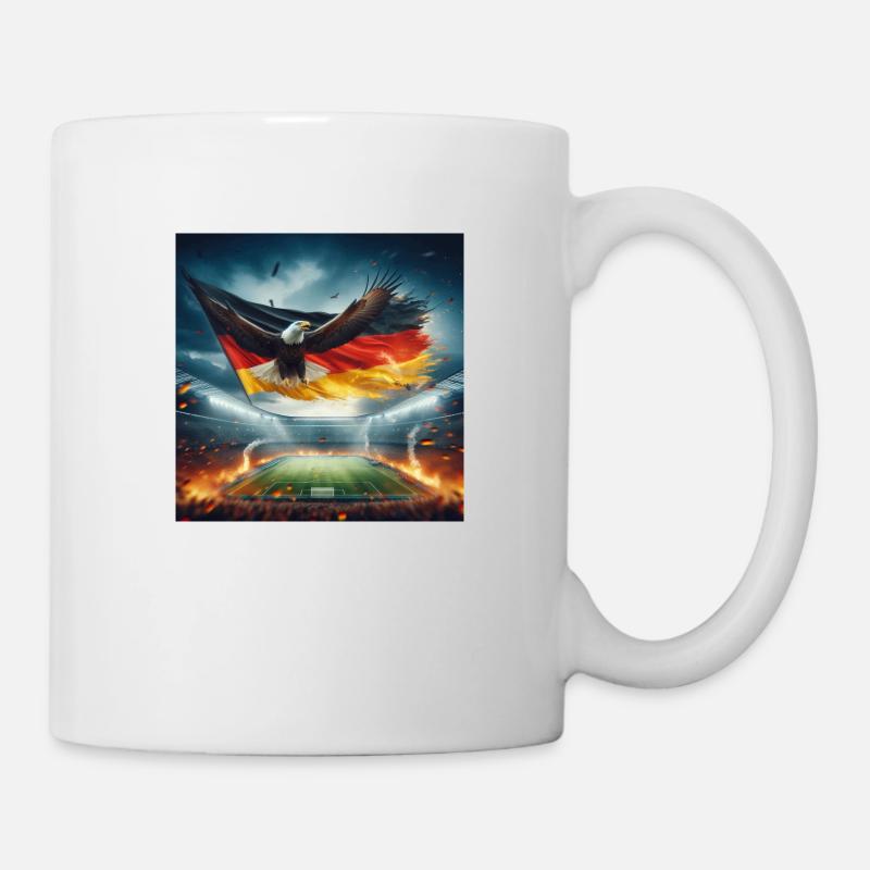 German eagle in the football stadium - Mug - white