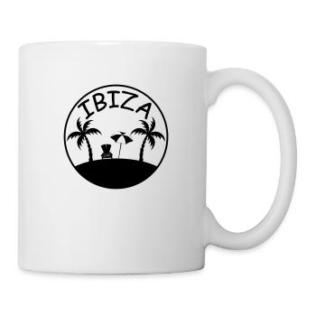 insel palmen ibiza - Tasse - Weiß - Rechts