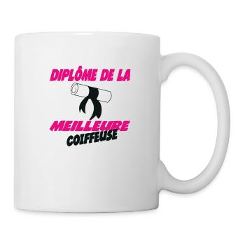 Diplom des besten FRIFFEURS - Tasse - Weiß - Rechts