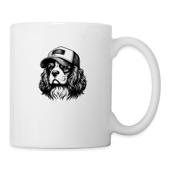 Cavalier King Charles chien casquette rétro - Mug blanc - blanc - Droite