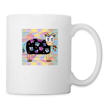 Kuh - Tasse - Weiß - Rechts