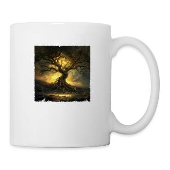Arbre de Vie Yggdrasil Viking Midgard - Mug blanc - blanc - Droite
