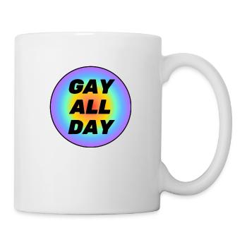 Gay All Day - Mug - white - Right