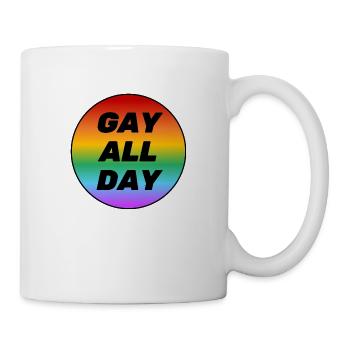 Gay All Day - Mug - white - Right
