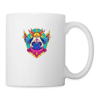 Im Zeichen des Mopses - Tasse - Weiß - Rechts