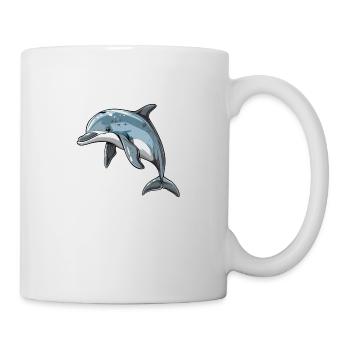 Lifelike dolphin in the wild - Mug - white - Right