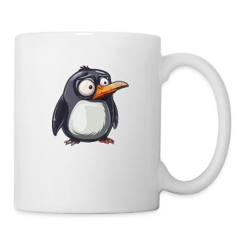 Le look mignon du pingouin attire les regards - Mug blanc - blanc - Droite