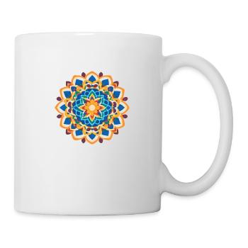 Mandala Pattern Colors Symmetrical3 - Mug - white - Right