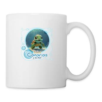 Schildkröte - Tasse - Weiß - Rechts