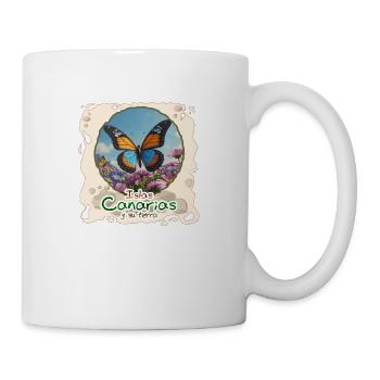 Schmetterling - Tasse - Weiß - Rechts