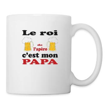 The king of the aperitif is MY DAD. - Mug - white - Right