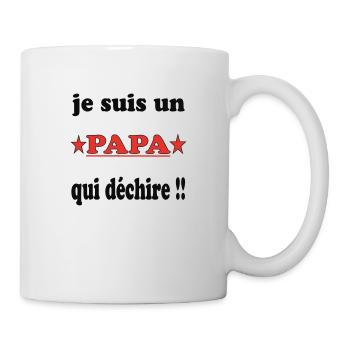 ICH BIN EIN VATER... - Tasse - Weiß - Rechts