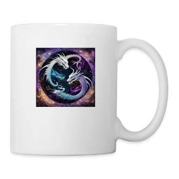 Dragon Yin und Yang - Tasse - Weiß - Rechts