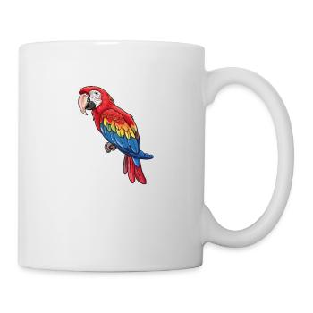 Ara coloré dans une splendeur vivante - Mug blanc - blanc - Droite